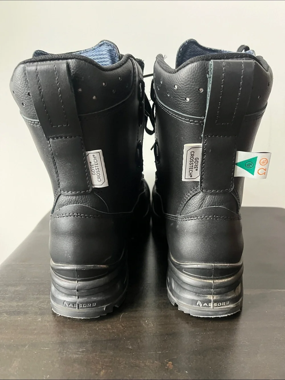 Haix AirPower XR2 Black Leather Tactical Zipper Front Boots